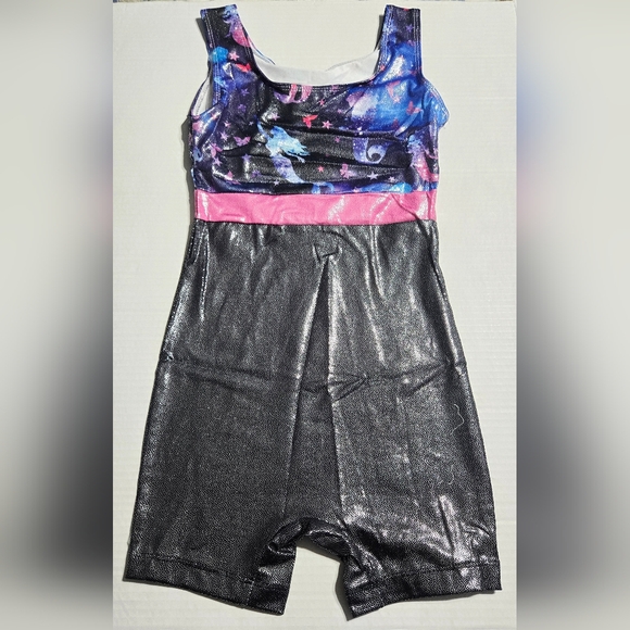 Source Unknown Other - Girls Gymnastics Leotards‎  Unitard Biketard Clothes Cute Tumbling 9/10